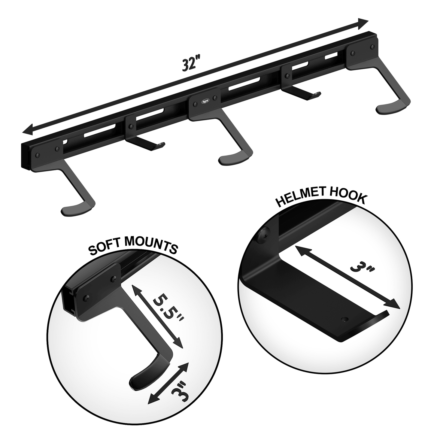 Wall Mounted Bike Rack for 3 Bikes