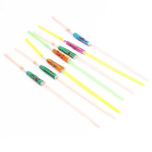 10PC Biodegradable Paper Drinking Straws - ECO - Friendly, Stylish & Disposable