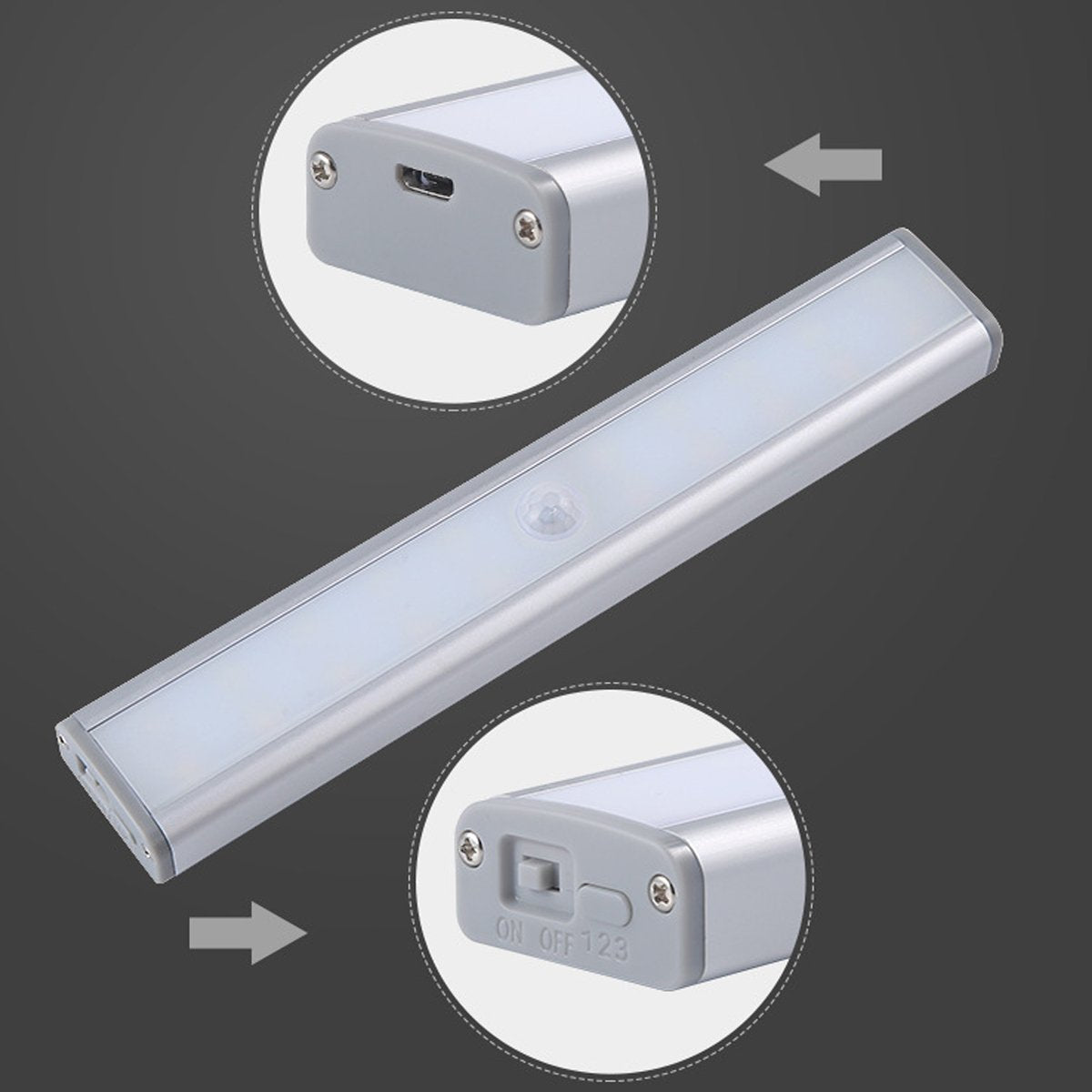 Let There Be Light: 20 Motion - Activated LED Lights with Rechargeable Battery