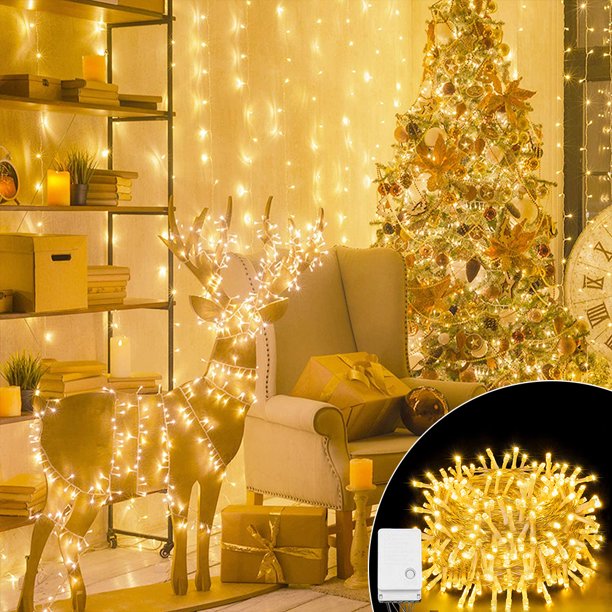 100/200 LED Waterproof String Lights - Christmas & Fairy Lights with 8 Modes