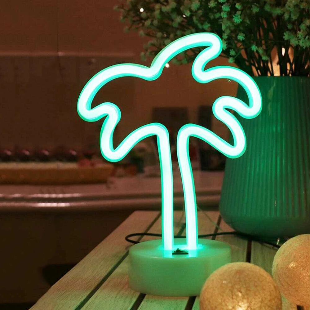 AMZER Neon LED Decorative Lamps with Holder - Modern Holiday and Party Lighting