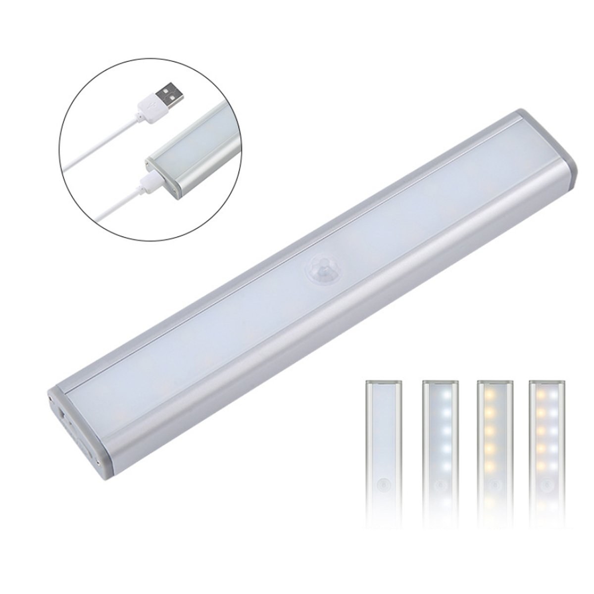 Let There Be Light: 20 Motion - Activated LED Lights with Rechargeable Battery