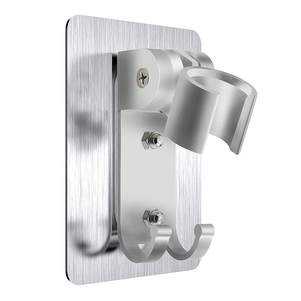 Adjustable Shower Head Holder - Space Aluminum, Wall-Mounted, Waterproof, and Durable