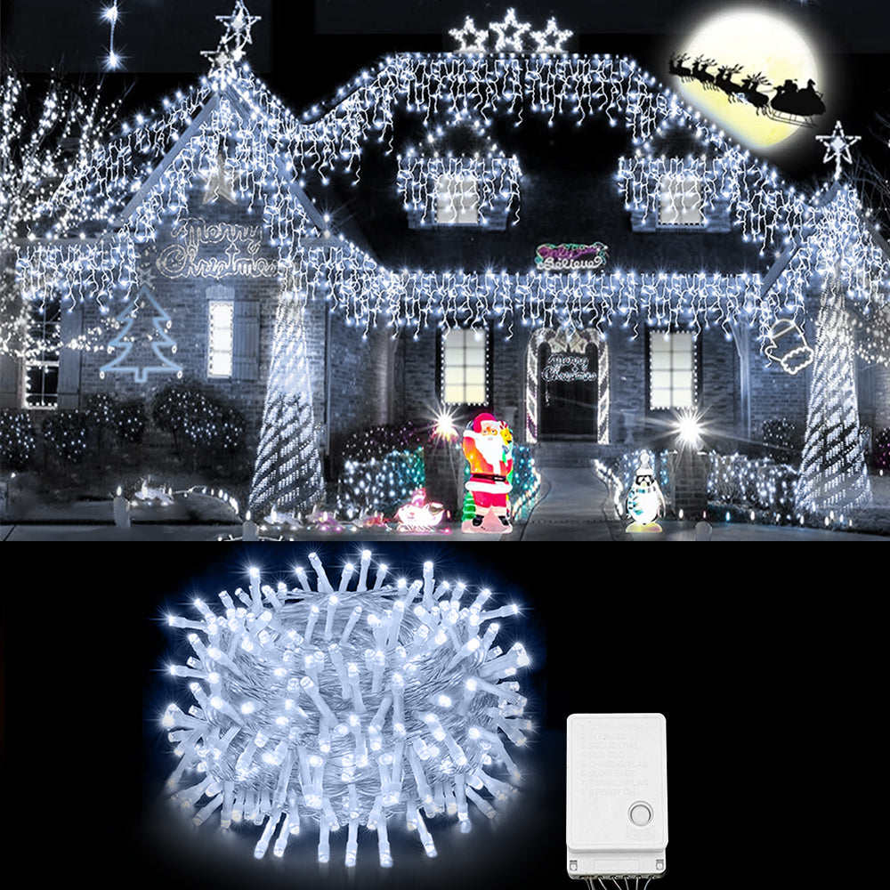 100/200 LED Waterproof String Lights - Christmas & Fairy Lights with 8 Modes