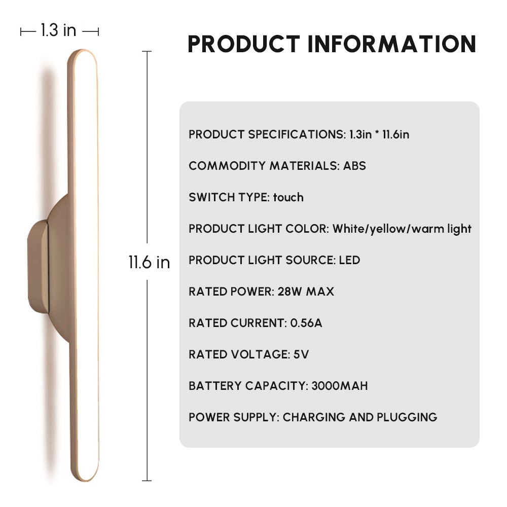 Rechargeable LED Under Cabinet Light - Magnetic & Energy Saving