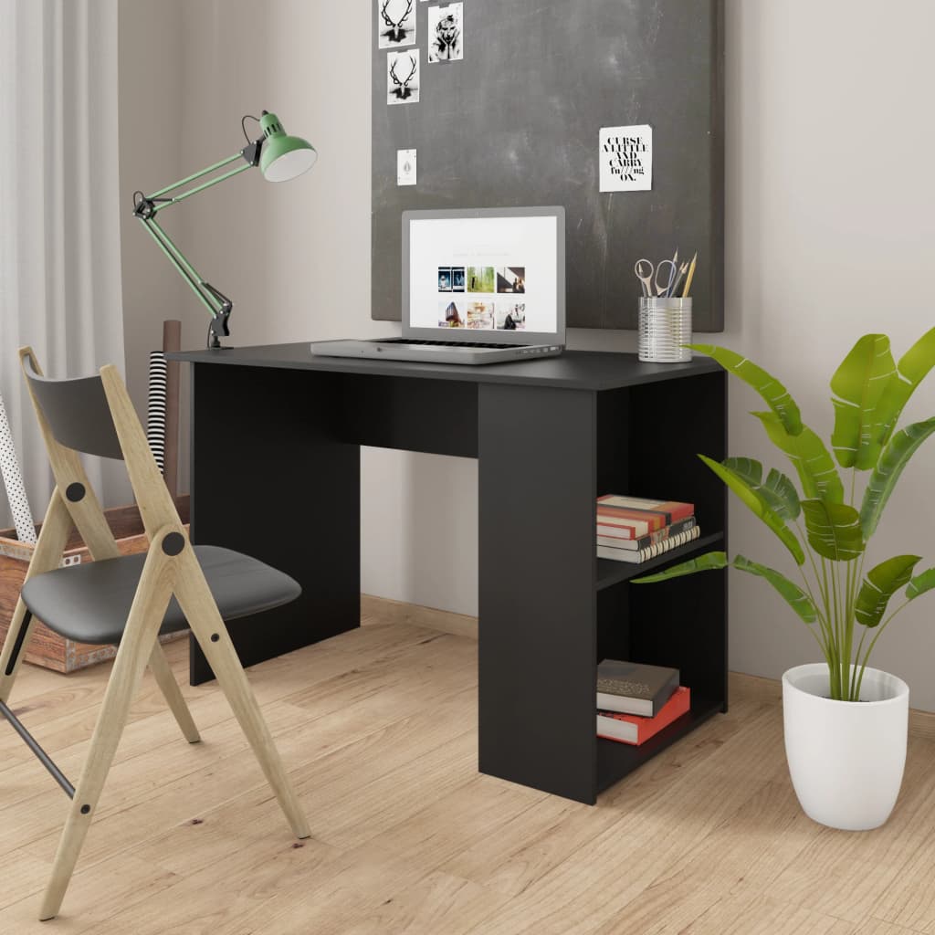 Modern Compact Desk 43.3"x23.6"x28.7" with Storage - Ideal for Home or Office