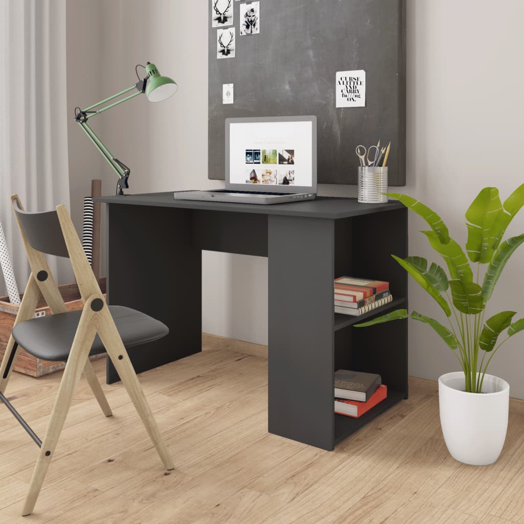 Modern Compact Desk 43.3"x23.6"x28.7" with Storage - Ideal for Home or Office