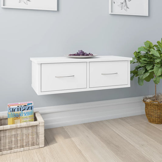 Wall-mounted Drawer Shelf - Stylish Floating Shelf with Storage Drawers