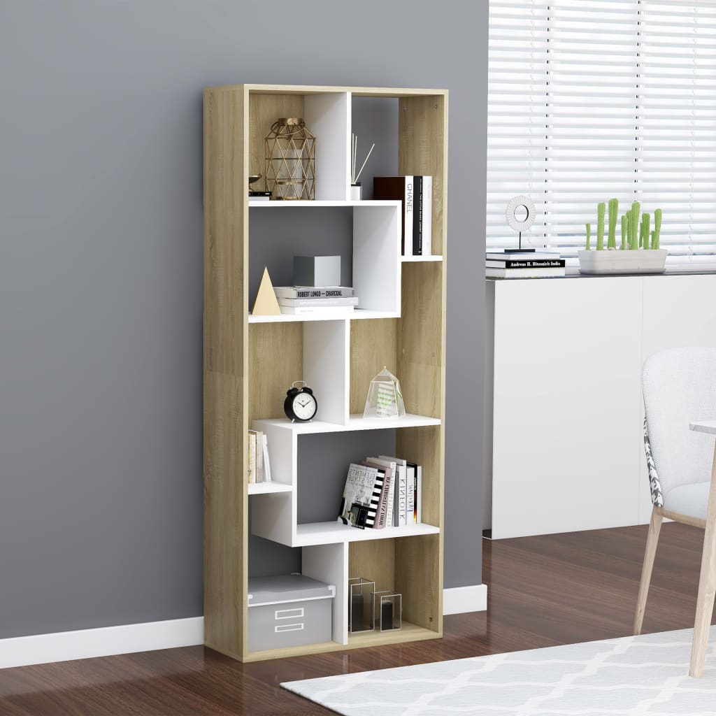 Modern Book Cabinet with Adjustable Shelves & Multiple Storage Options*+