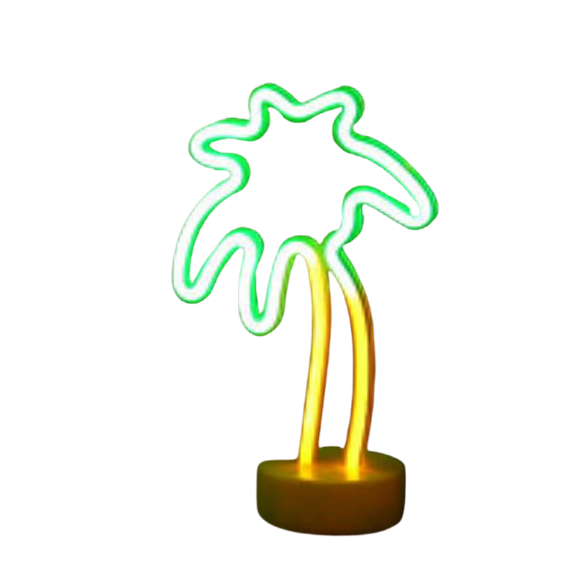 Tropical Nights Neon Deco Lights With Remote Control`- Fun LED Table Lights