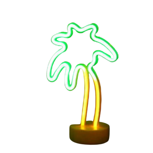 Tropical Nights Neon Deco Lights With Remote Control`- Fun LED Table Lights