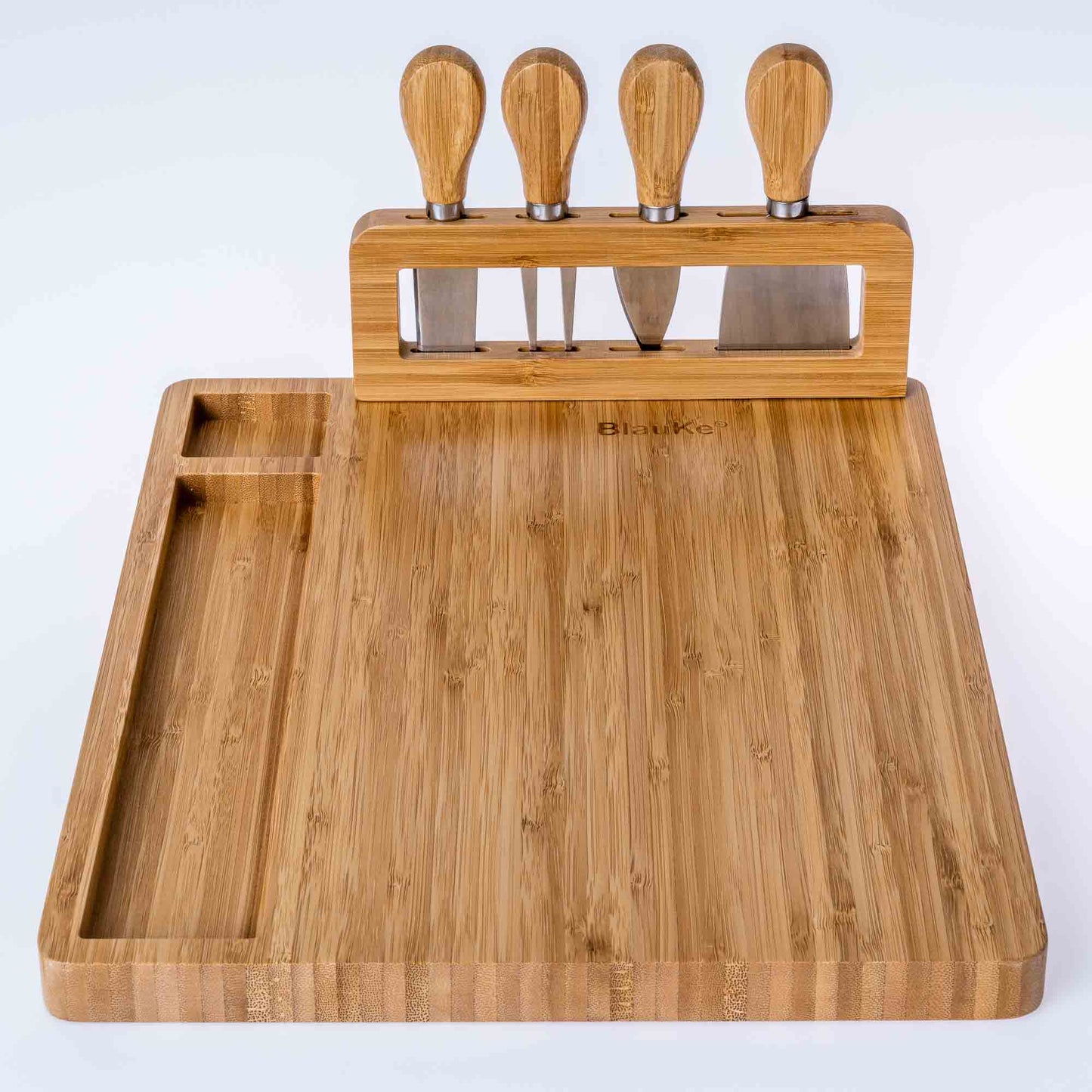 Premium Bamboo Cheese Board Set Charcuterie Platter with Cutlery & Serving Tools