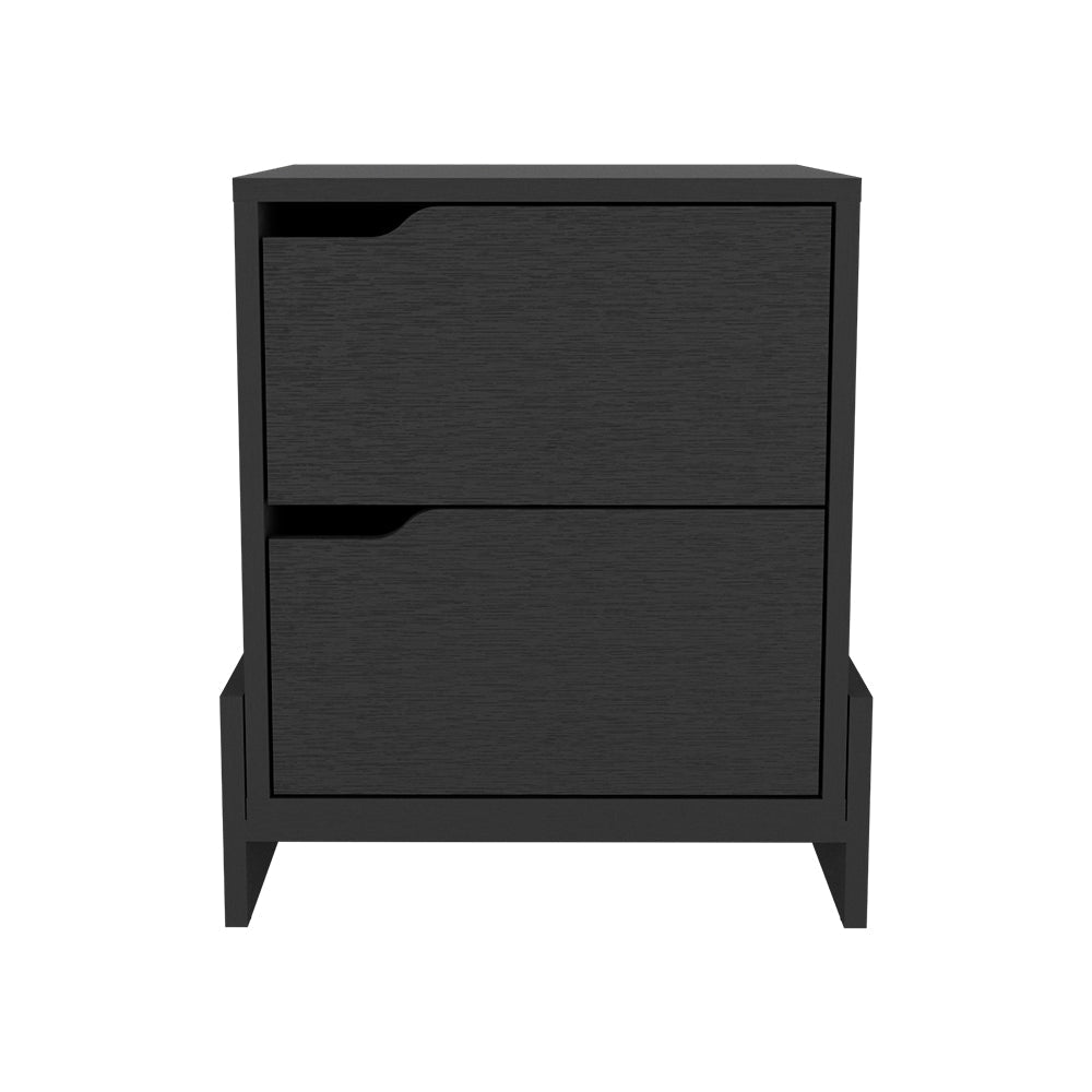 Brookland Nightstand - Modern Bedside Table with 2 Drawers