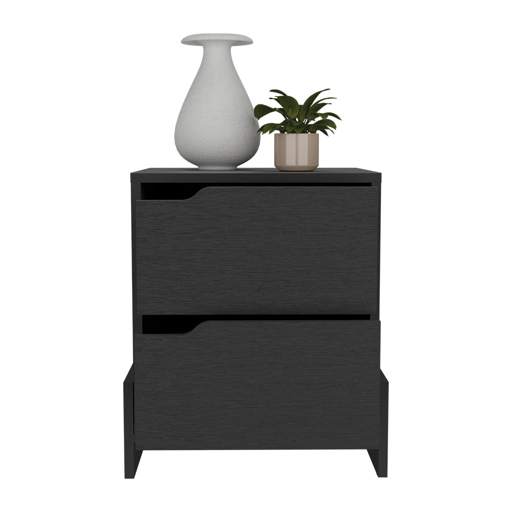 Brookland Nightstand - Modern Bedside Table with 2 Drawers