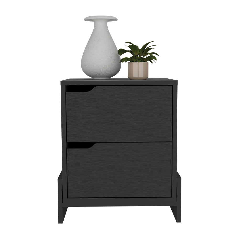 Brookland Nightstand - Modern Bedside Table with 2 Drawers