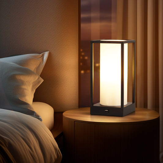 Hokkaido Table Lamp with Built-In Phone Charger