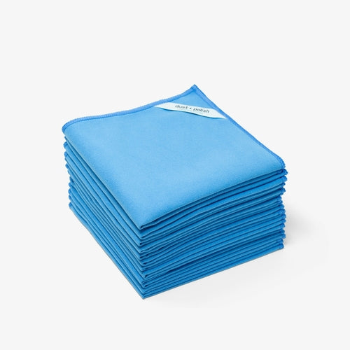 Dust + Polish Microfiber Cleaning Cloth - Reusable Premium Towels