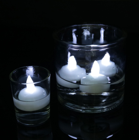 12PCS LED Flameless Tea Light Candles - Flickering Warm Glow for Weddings, Parties & Home Decor