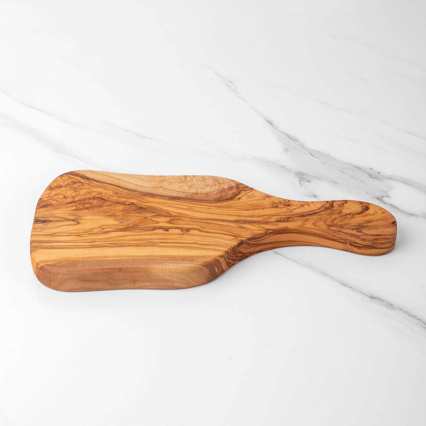 Handmade Olive Wood Cutting Board with Handle - Durable & Stylish Kitchen Essential