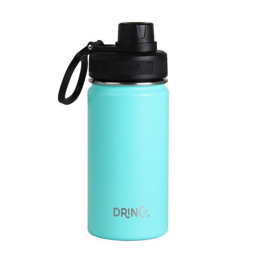 DRINCO® 14oz Stainless Steel Sport Water Bottle - Teal - Compact & Leakproof