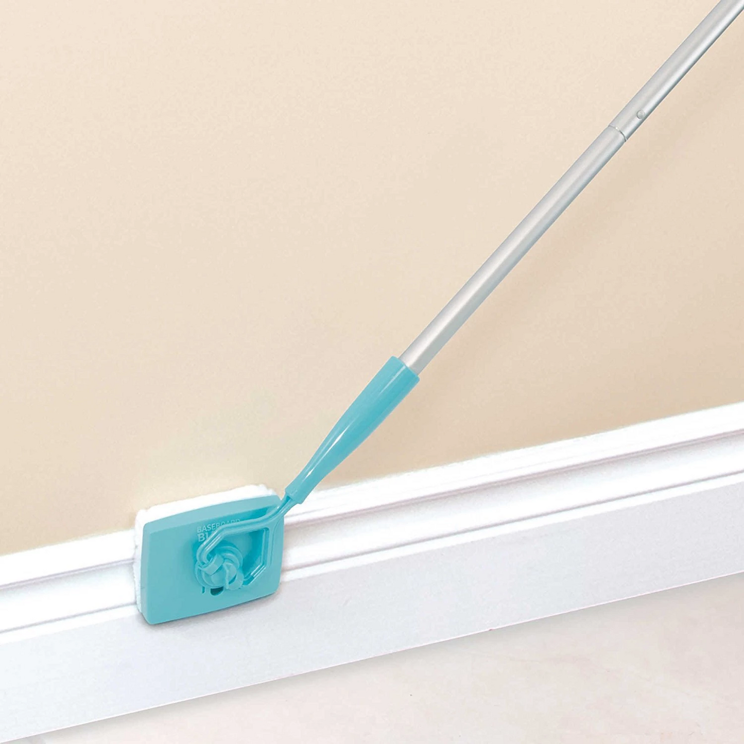 Retractable Baseboard Cleaning Brush Mop Adjustable Household Tool for Easy Dusting & Scrubbing