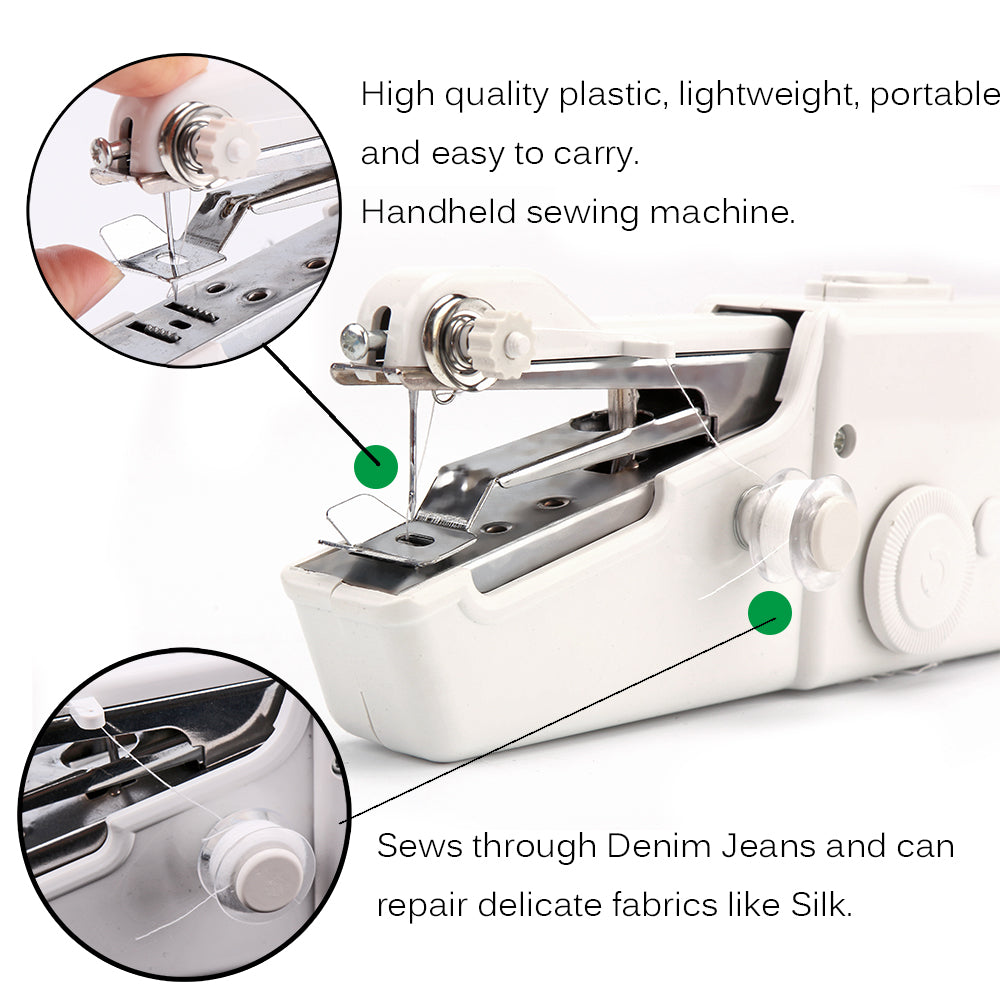 Portable Handheld Sewing Machine with Accessories - Lightweight & Compact