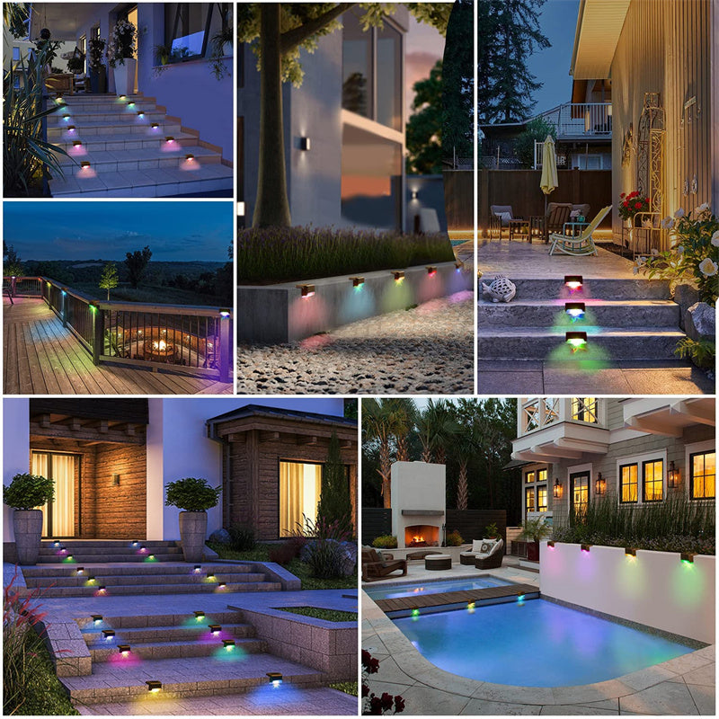 Solar Deck Lights LED Waterproof Outdoor Step Light - Energy Efficient