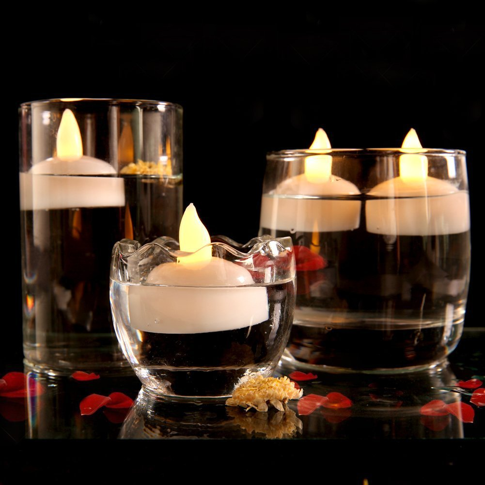 12PCS LED Flameless Tea Light Candles - Flickering Warm Glow for Weddings, Parties & Home Decor