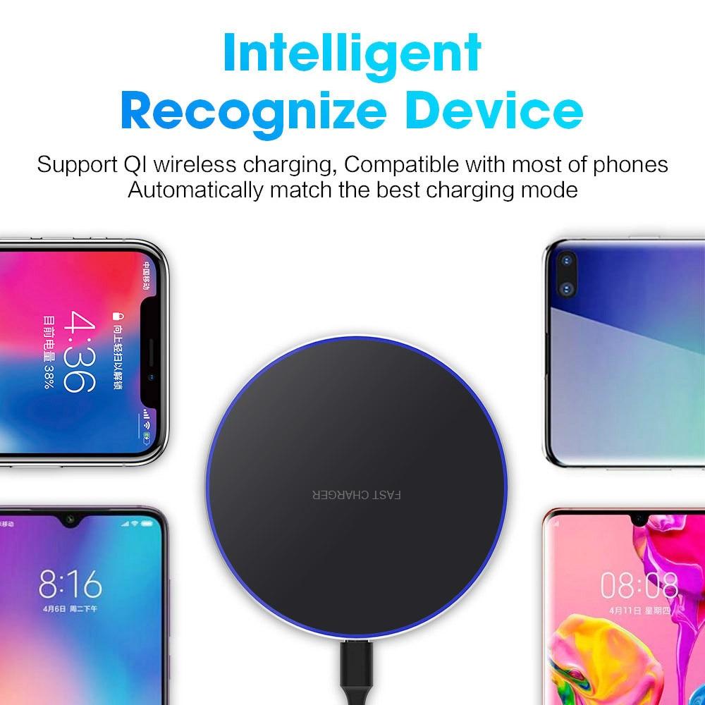 Dragon W9 30W Wireless Charging Pad ' Ultra Slim Fast Charger for iPhone 15, Samsung, and All Qi-Enabled Devices